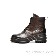 Damen Moto-inspirierte Stiefelette Schneestiefel